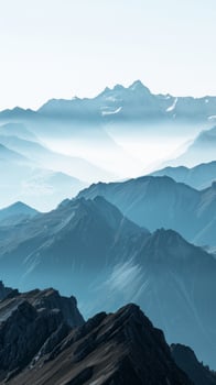 Majestic Mountain Morning Mist photo