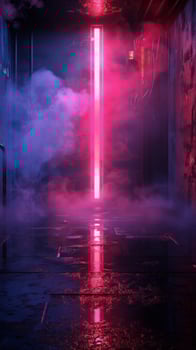 AI generated Group of Bright Stage Lights photo