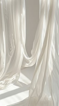 White Draped Fabric Soft Texture photo