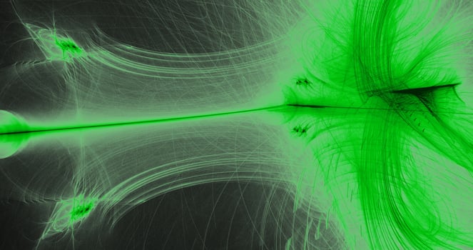 Green Abstract Lines Curves Particles Background photo