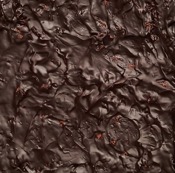 Indulgent Delight, Textured Baked Brownie Chocolate Cake with Rich Poured Chocolate. photo