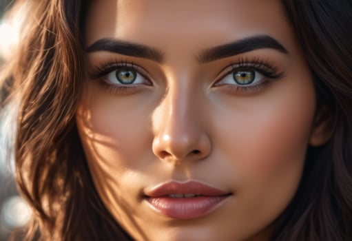 A Portrait Of Breathtakingly Gorgeous, Exotic, Beautiful Woman. photo