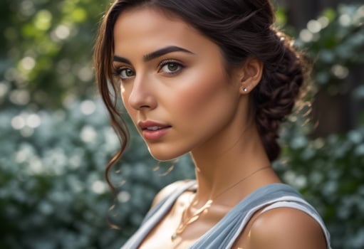 A Portrait Of Breathtakingly Gorgeous, Exotic, Beautiful Woman. photo