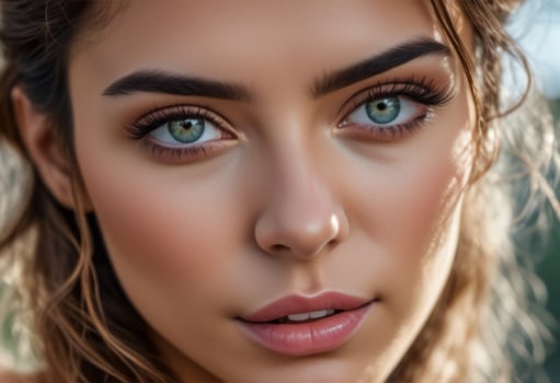 A Portrait Of Breathtakingly Gorgeous, Exotic, Beautiful Woman. photo