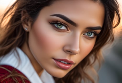 A Portrait Of Breathtakingly Gorgeous, Exotic, Beautiful Woman. photo