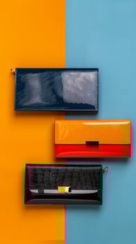 Designer Clutches On Color Block photo
