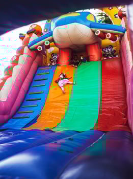 Chiang Mai, Thailand - January 14, 2023 Children's Day activities in Thailand in January of every year include snacks, food, dancing, and various rides. photo