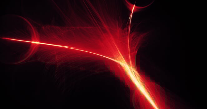 Red And Yellow Abstract Lines Curves Particles Background photo
