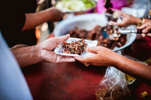 Excellent food of the poor Concept of the living of the poor photo