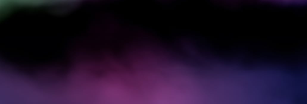 Mystical Hues, Abstract Fog and Smoke in Vibrant Colors Against Black Background. photo