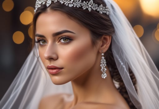 A Portrait Of Breathtakingly Gorgeous, Exotic, Beautiful Woman. photo