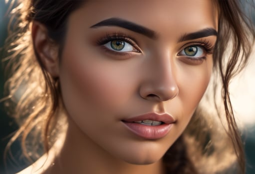 A Portrait Of Breathtakingly Gorgeous, Exotic, Beautiful Woman. photo