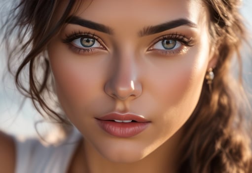 A Portrait Of Breathtakingly Gorgeous, Exotic, Beautiful Woman. photo