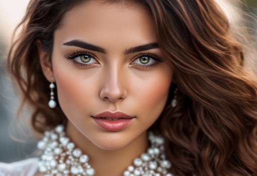 A Portrait Of Breathtakingly Gorgeous, Exotic, Beautiful Woman. photo