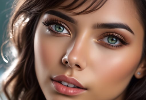 A Portrait Of Breathtakingly Gorgeous, Exotic, Beautiful Woman. photo