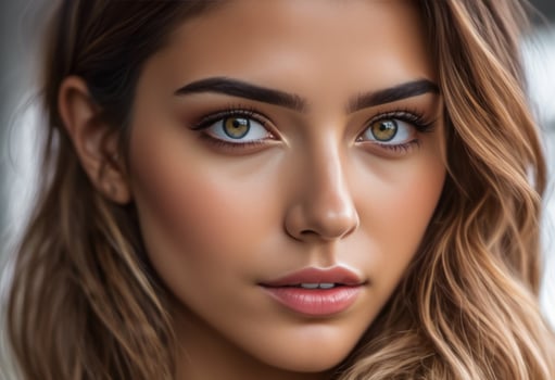 A Portrait Of Breathtakingly Gorgeous, Exotic, Beautiful Woman. photo