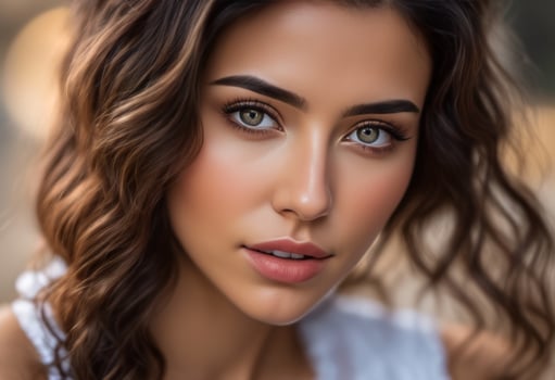 A Portrait Of Breathtakingly Gorgeous, Exotic, Beautiful Woman. photo