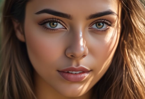 A Portrait Of Breathtakingly Gorgeous, Exotic, Beautiful Woman. photo