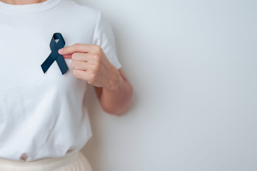 Melanoma and skin cancer, Vaccine injury awareness month and rest in peace concepts. woman holding black Ribbon photo