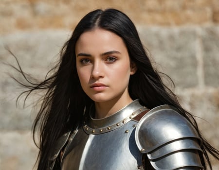girl in knightly robes. photo