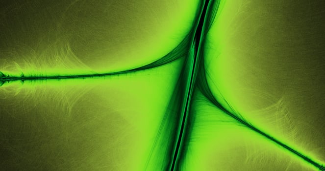 Green Abstract Lines Curves Particles Background photo
