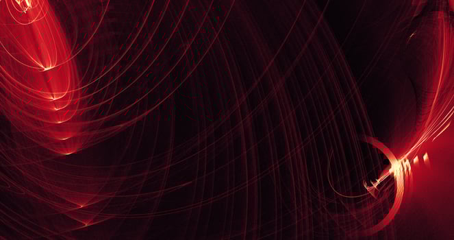 Red And Yellow Abstract Lines Curves Particles Background photo