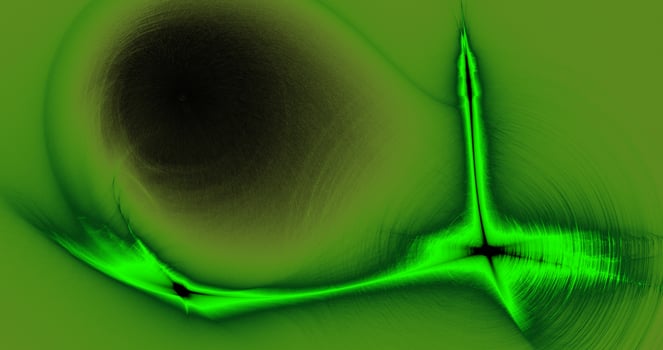 Green Abstract Lines Curves Particles Background photo