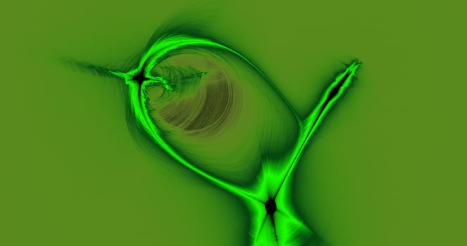 Green Abstract Lines Curves Particles Background photo