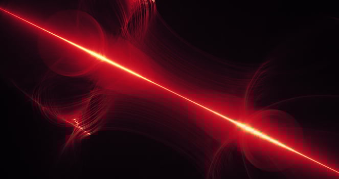 Red And Yellow Abstract Lines Curves Particles Background photo