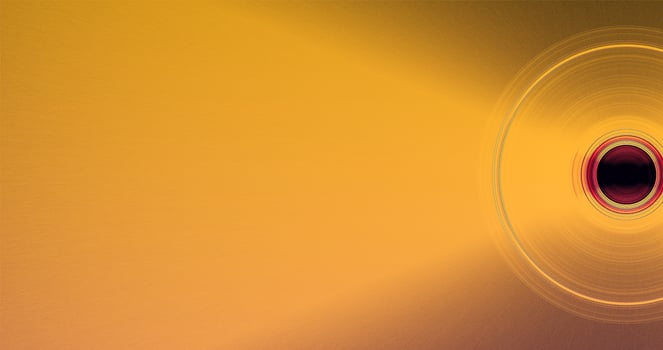 Abstract Background Red And Yellow Circles And Particles photo