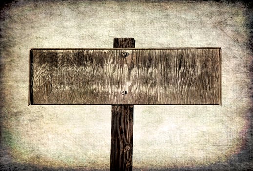 old faded wooden sign photo