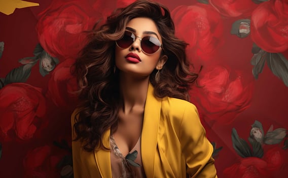South Asian Girl Wearing Sunglasses photo