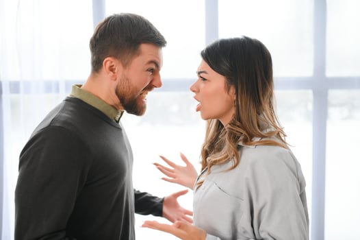 quarrel between husband and wife photo