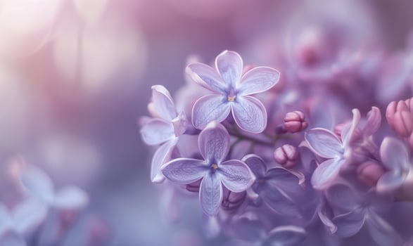 A close-up of lilac petals, closeup view, soft focus photo