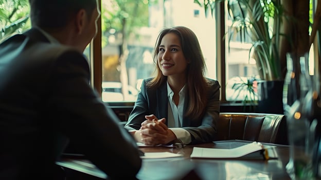 Woman Consulting with Business Advisor, Woman, consulting, business advisor, stock photograph photo