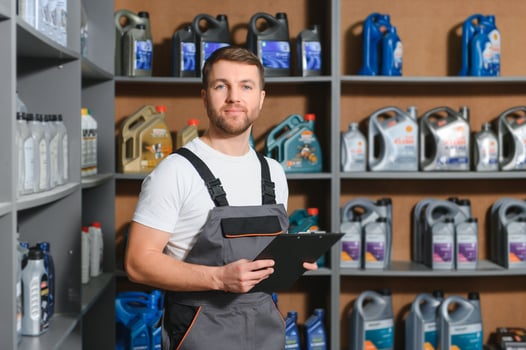 sales consultant in a car parts and accessories store photo