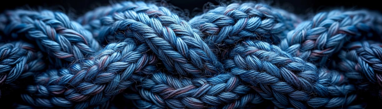 AI Generated Knitted wool texture in close-up photo