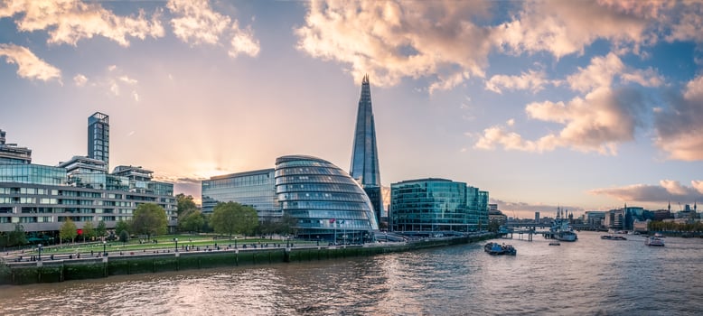 Panoramic View of the Thames River photo
