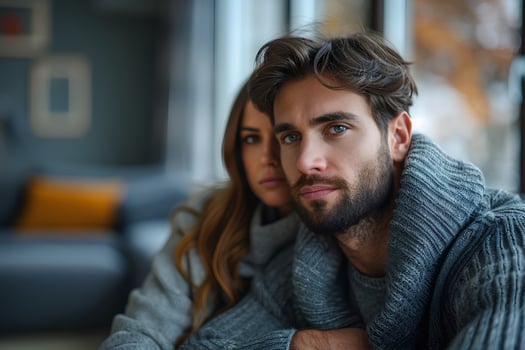 Psychology, depression asian young couple love, patient consulting problem mental health with psychologist, psychiatrist at clinic together photo