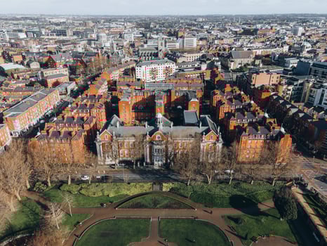 Views of Dublin, Ireland by Drone photo