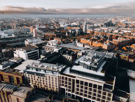 Views of Dublin, Ireland by Drone photo