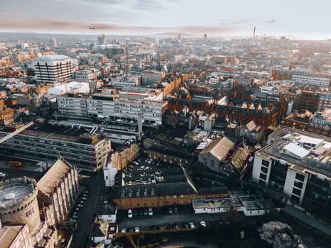 Views of Dublin, Ireland by Drone photo