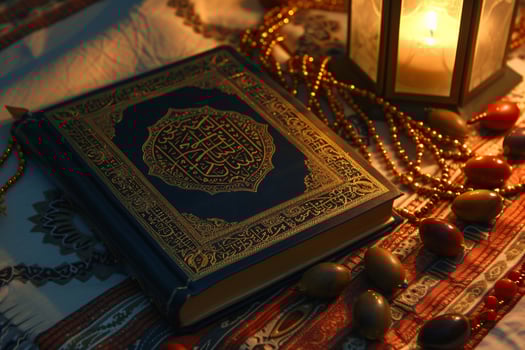 photo islamic new year quran book with dates