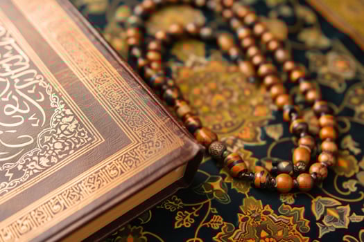 photo islamic new year quran book with dates