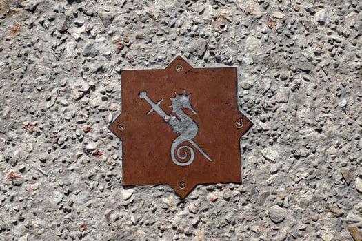 Road signs and directional signs on roads in Israel. photo
