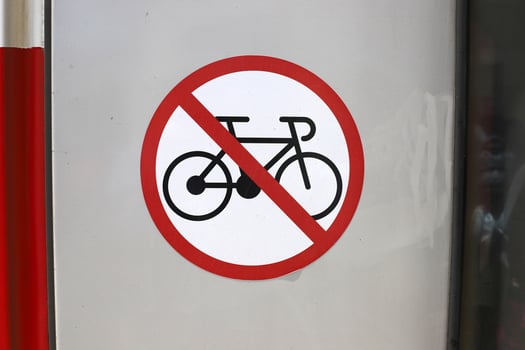 Road signs and directional signs on roads in Israel. photo