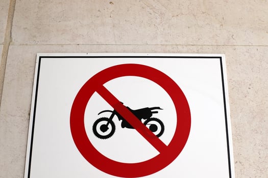 Road signs and directional signs on roads in Israel. photo