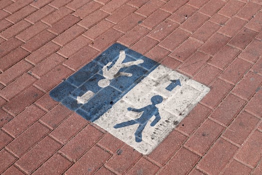 Road signs and directional signs on roads in Israel. photo