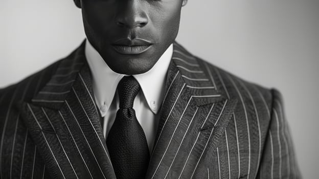 AI generated Man in Suit and Tie Looking at Camera photo