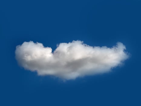 White fluffy clouds in the sky background. Cumulus clouds photo